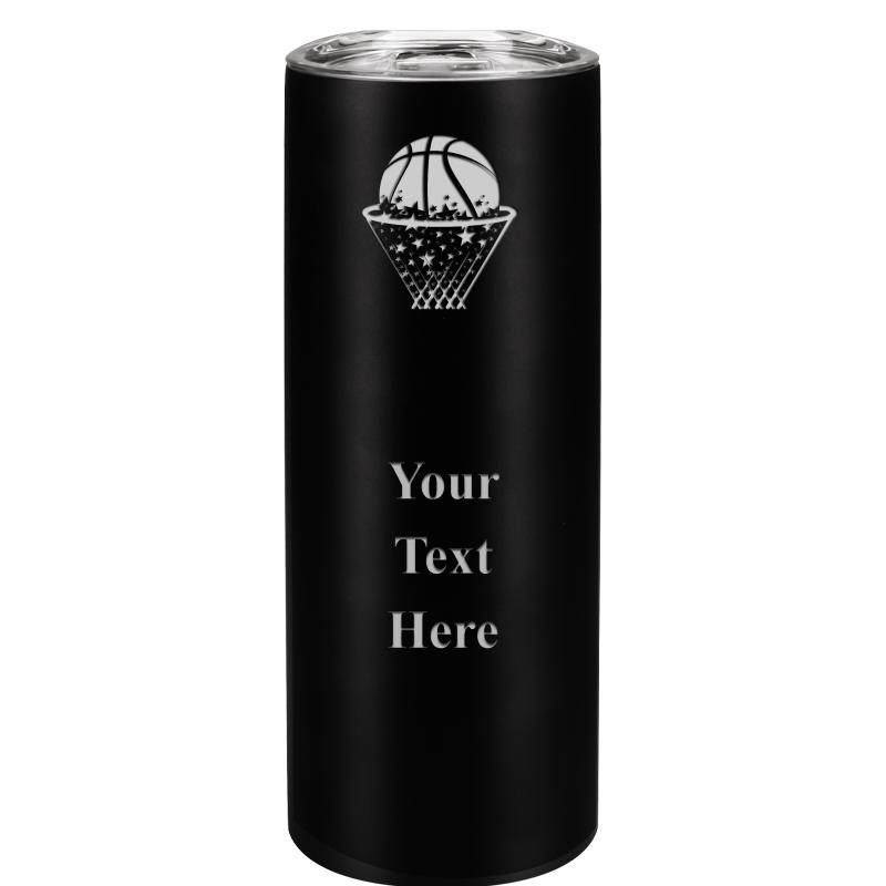 SLIM TUMBLER 20OZ BLACK