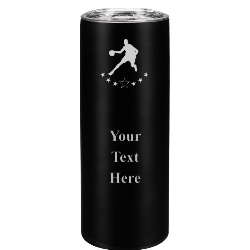 SLIM TUMBLER 20OZ BLACK