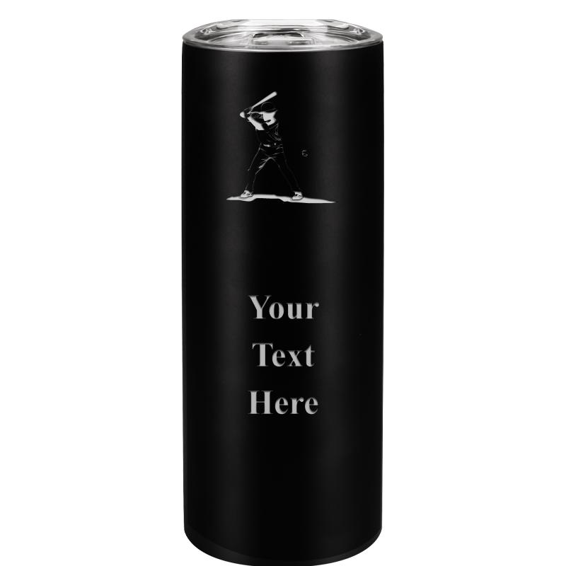 SLIM TUMBLER 20OZ BLACK