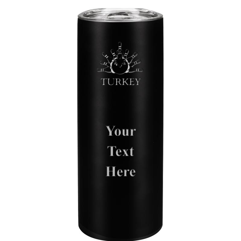 SLIM TUMBLER 20OZ BLACK