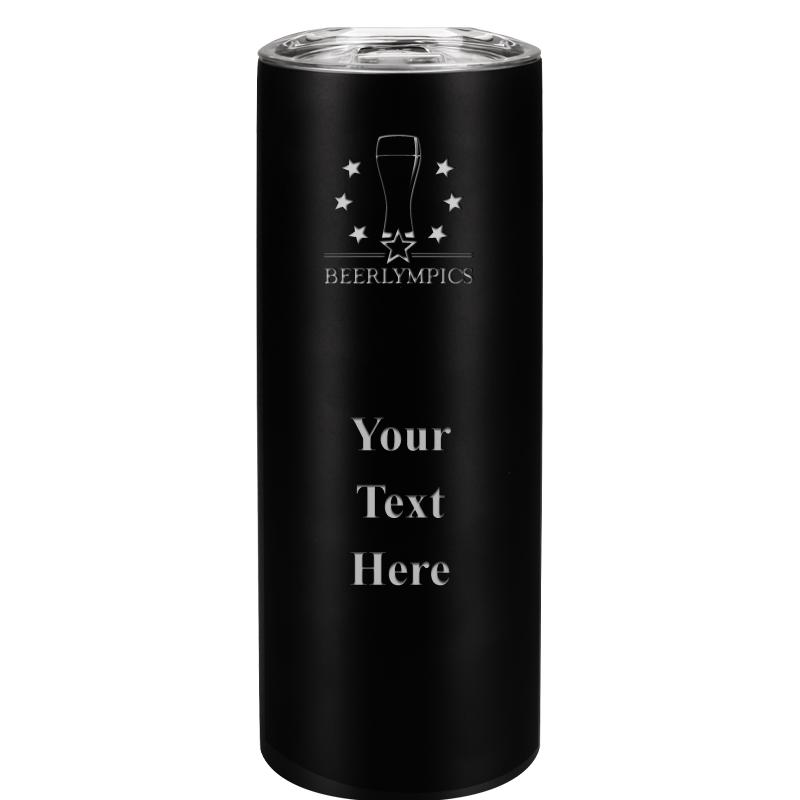 SLIM TUMBLER 20OZ BLACK