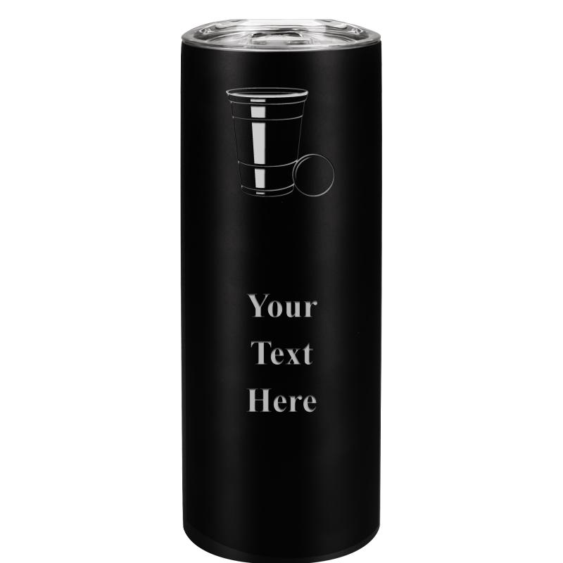 SLIM TUMBLER 20OZ BLACK