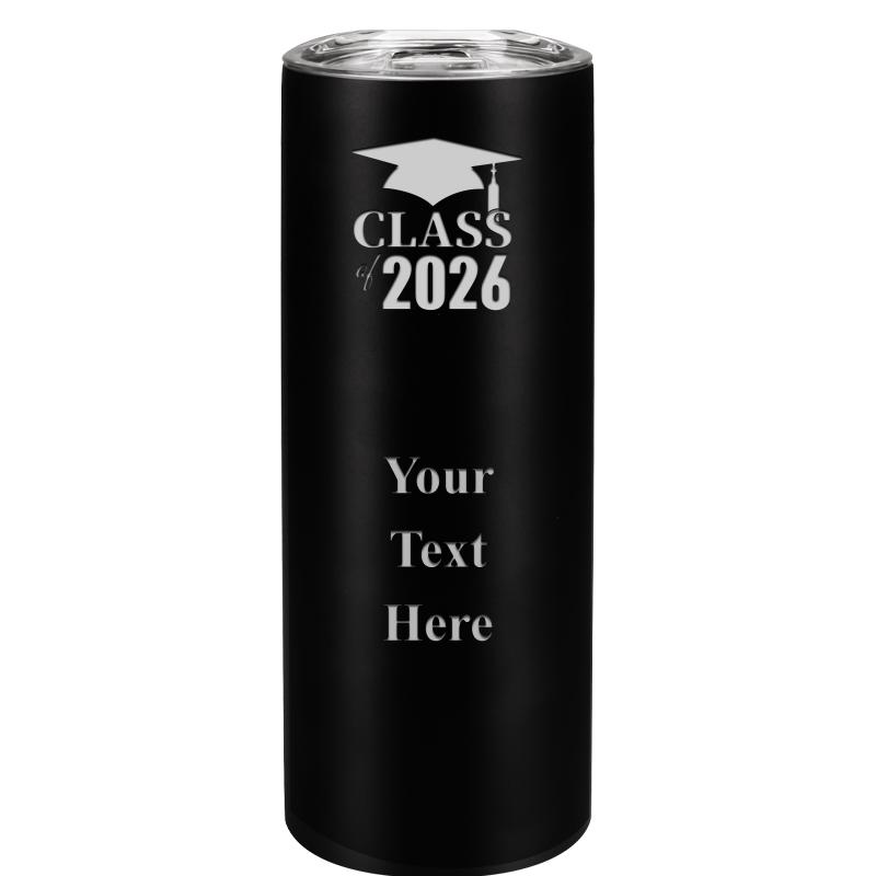 SLIM TUMBLER 20OZ BLACK