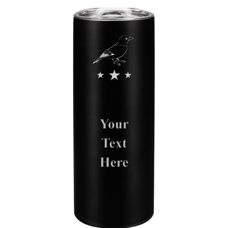 SLIM TUMBLER 20OZ BLACK