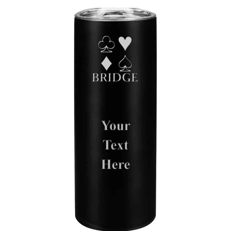 SLIM TUMBLER 20OZ BLACK