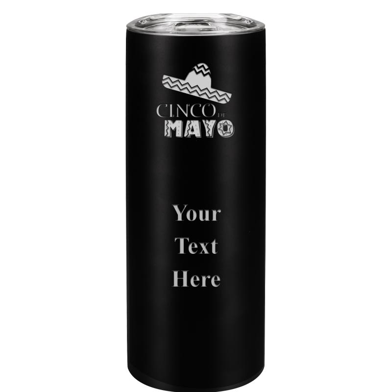 SLIM TUMBLER 20OZ BLACK