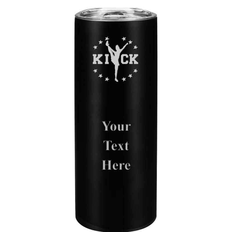 SLIM TUMBLER 20OZ BLACK