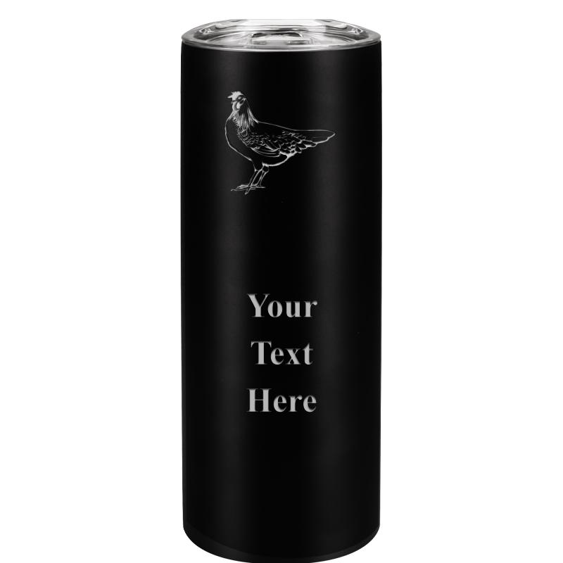 SLIM TUMBLER 20OZ BLACK