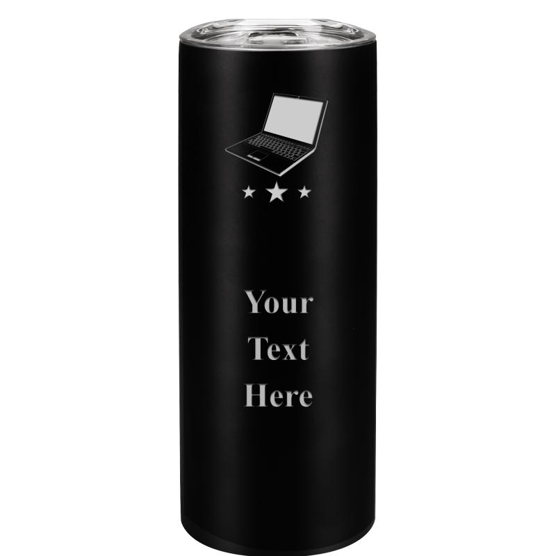 SLIM TUMBLER 20OZ BLACK