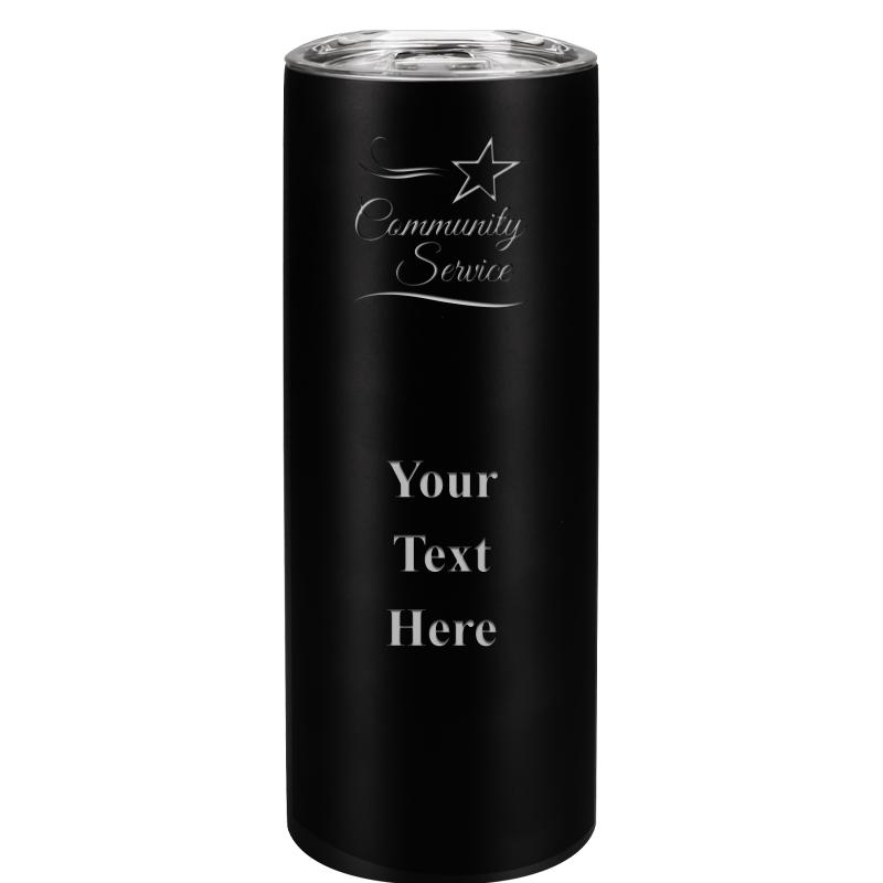 SLIM TUMBLER 20OZ BLACK
