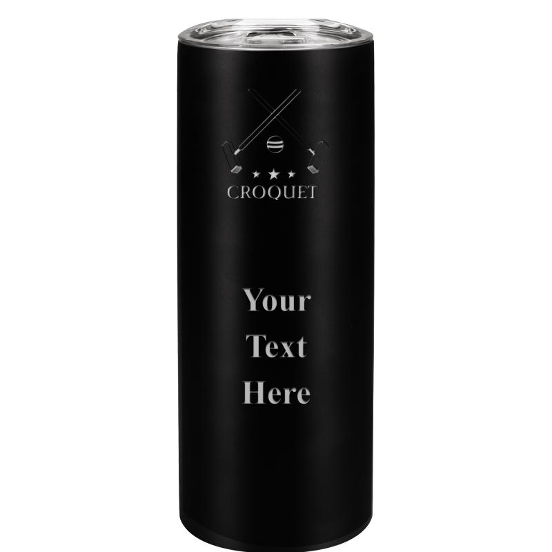 SLIM TUMBLER 20OZ BLACK