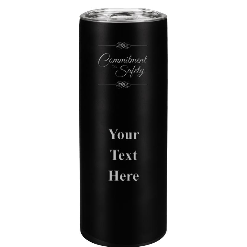 SLIM TUMBLER 20OZ BLACK