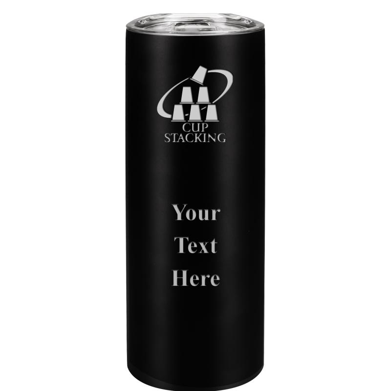 SLIM TUMBLER 20OZ BLACK