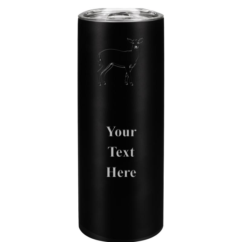 SLIM TUMBLER 20OZ BLACK