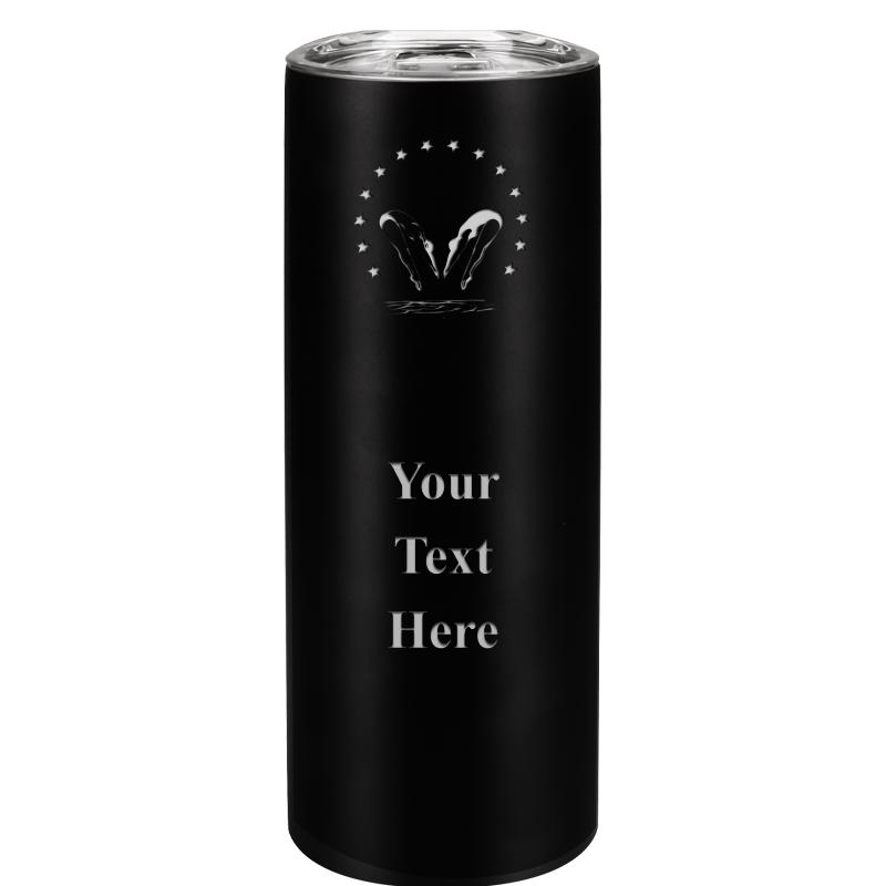 SLIM TUMBLER 20OZ BLACK
