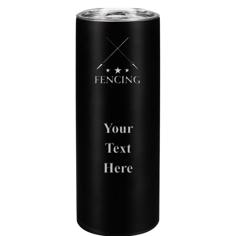 SLIM TUMBLER 20OZ BLACK