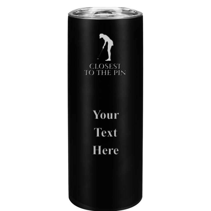 SLIM TUMBLER 20OZ BLACK