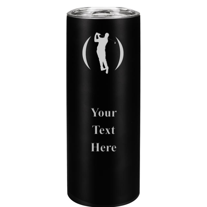 SLIM TUMBLER 20OZ BLACK