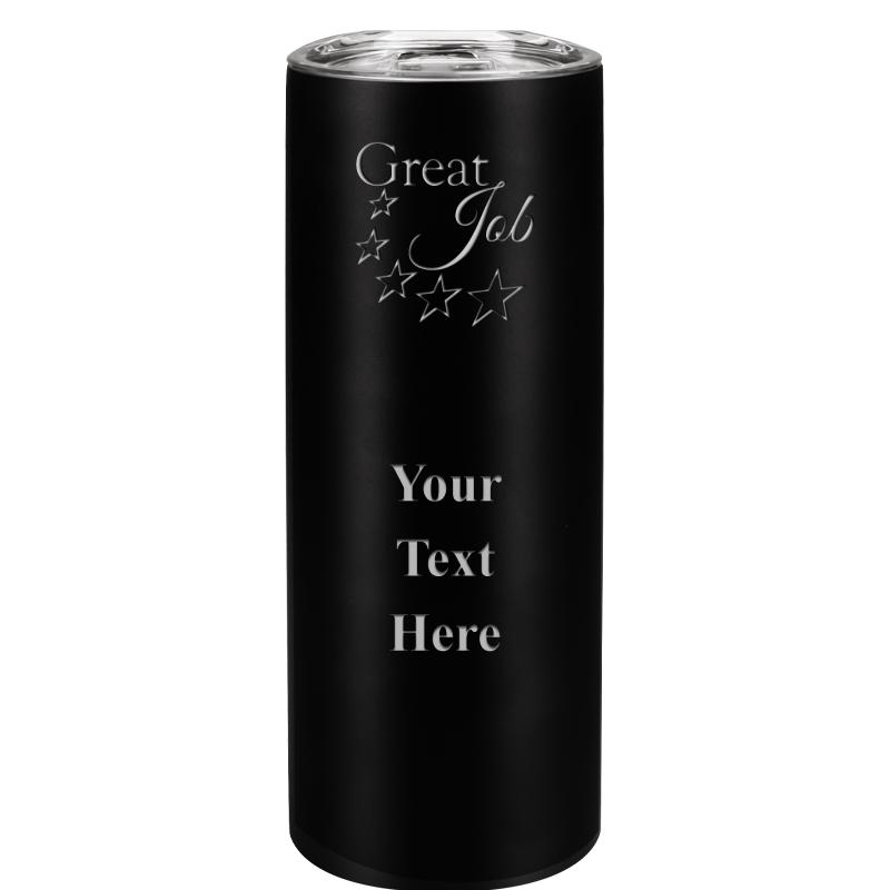 SLIM TUMBLER 20OZ BLACK