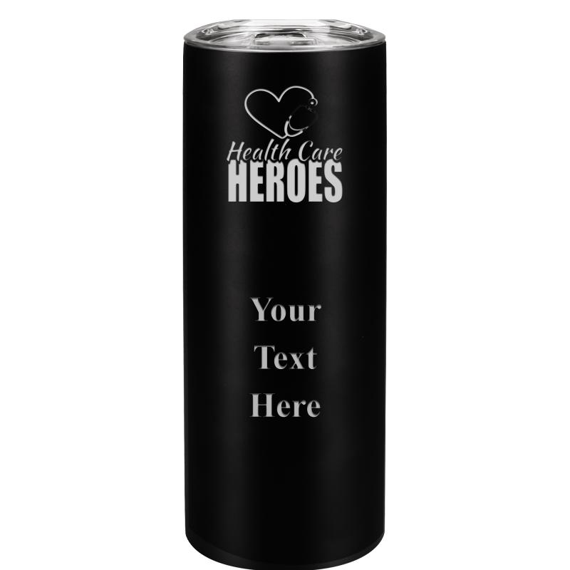 SLIM TUMBLER 20OZ BLACK