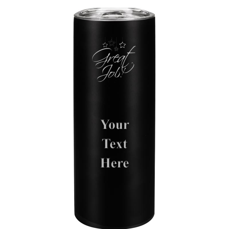 SLIM TUMBLER 20OZ BLACK