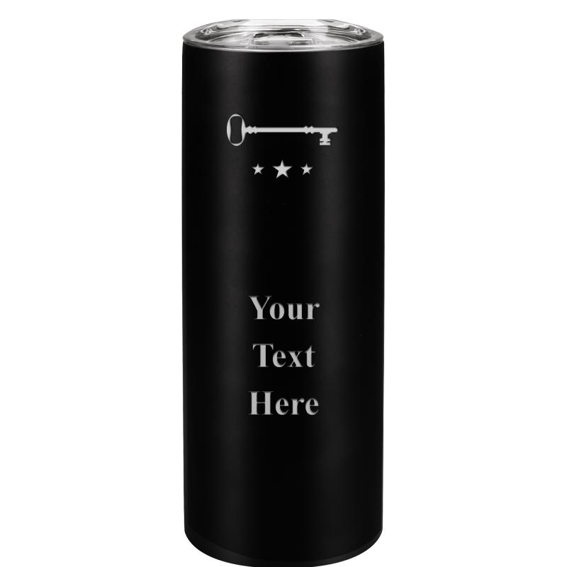 SLIM TUMBLER 20OZ BLACK