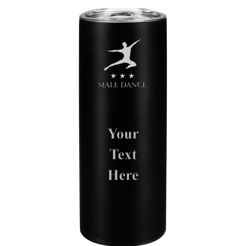 SLIM TUMBLER 20OZ BLACK