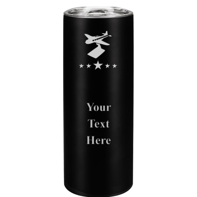 SLIM TUMBLER 20OZ BLACK