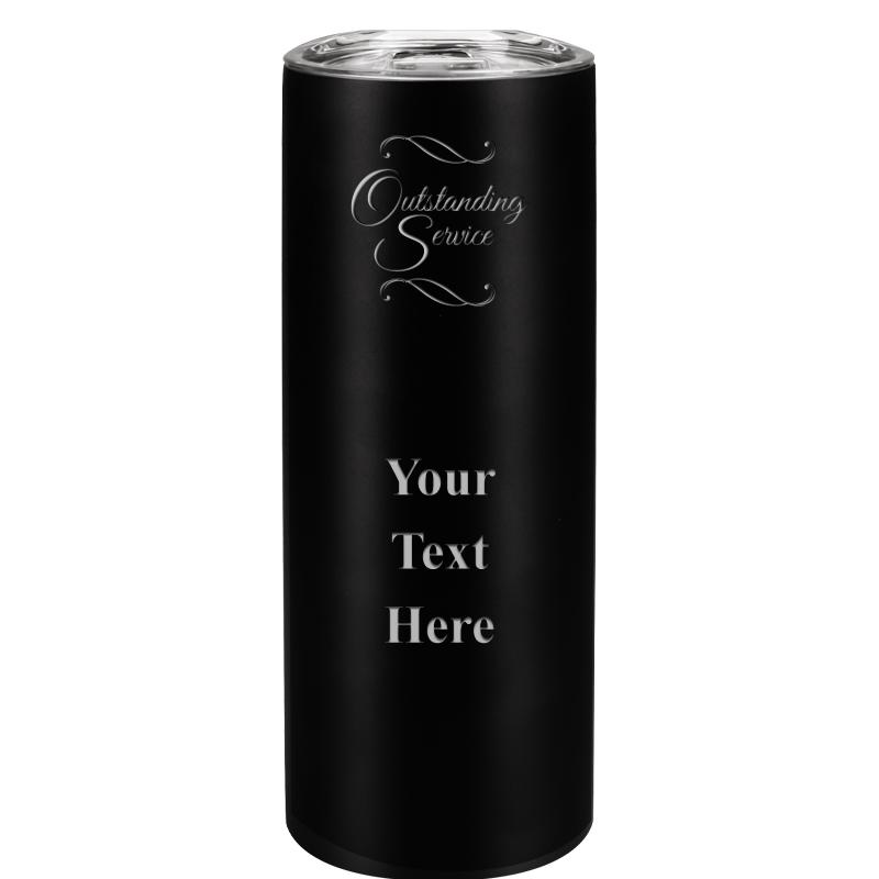 SLIM TUMBLER 20OZ BLACK