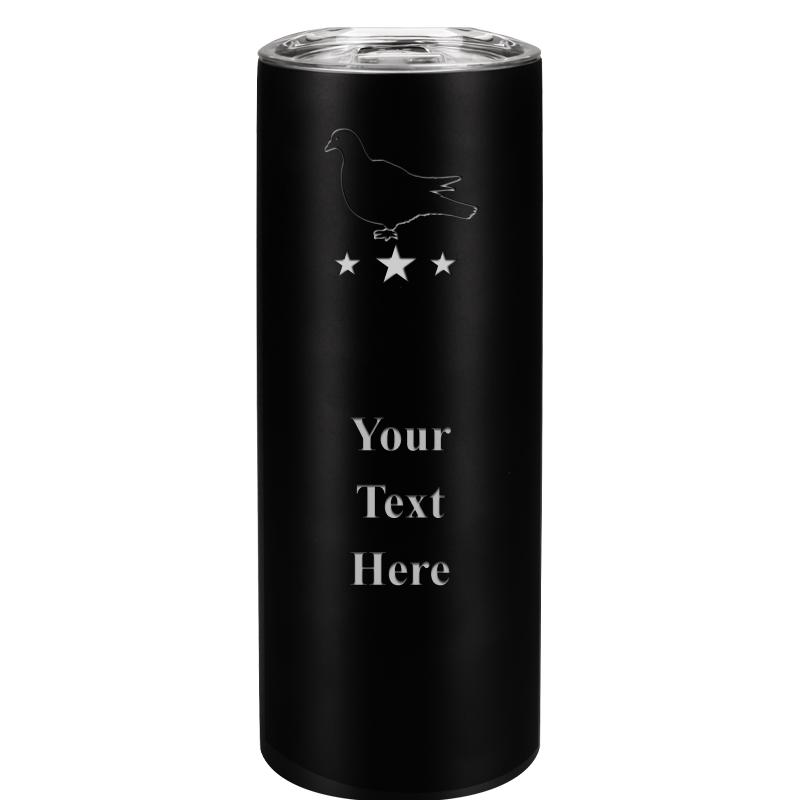 SLIM TUMBLER 20OZ BLACK