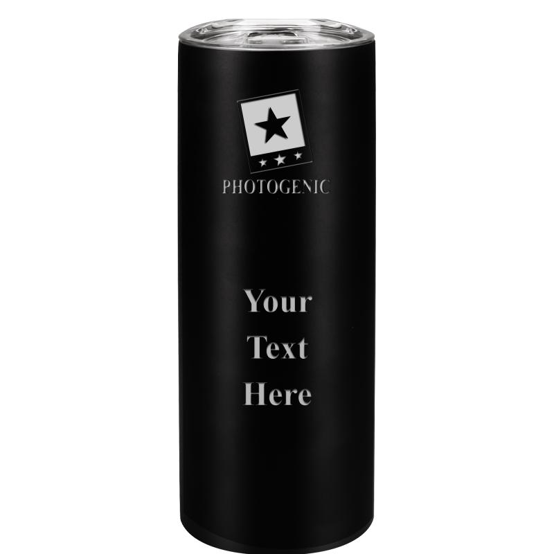 SLIM TUMBLER 20OZ BLACK