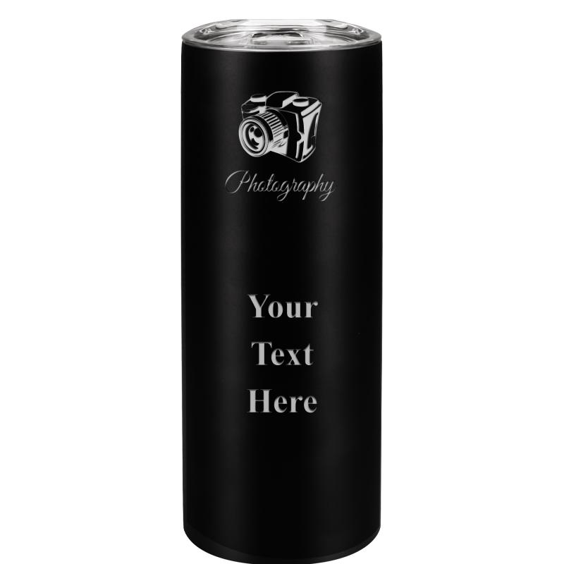 SLIM TUMBLER 20OZ BLACK