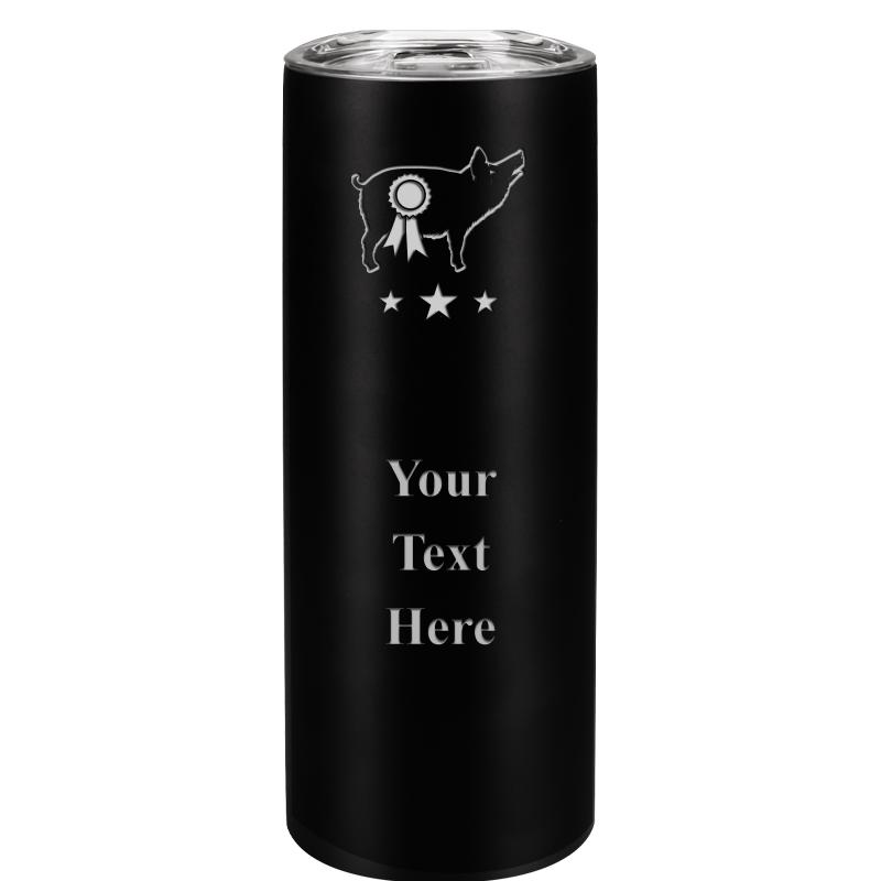 SLIM TUMBLER 20OZ BLACK