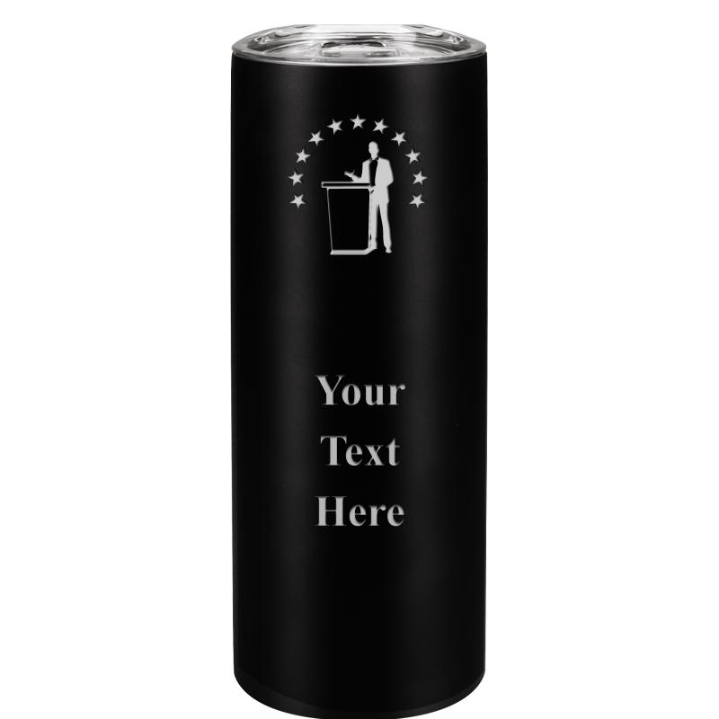 SLIM TUMBLER 20OZ BLACK