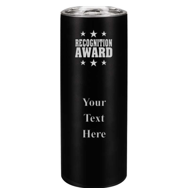 SLIM TUMBLER 20OZ BLACK