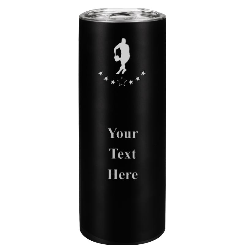 SLIM TUMBLER 20OZ BLACK