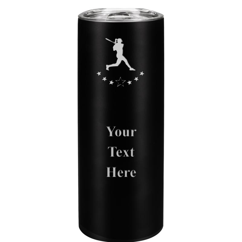 SLIM TUMBLER 20OZ BLACK