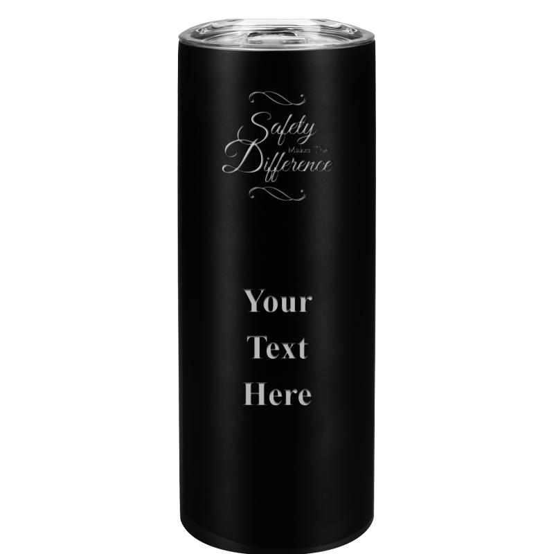 SLIM TUMBLER 20OZ BLACK