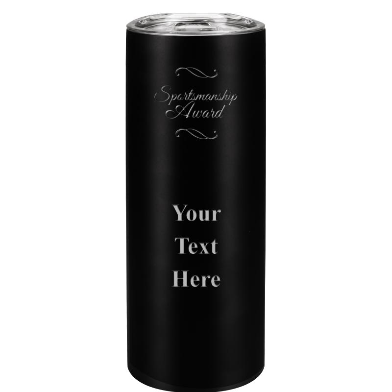 SLIM TUMBLER 20OZ BLACK