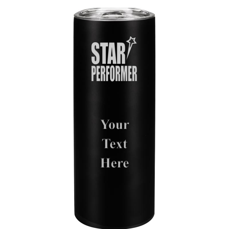 SLIM TUMBLER 20OZ BLACK