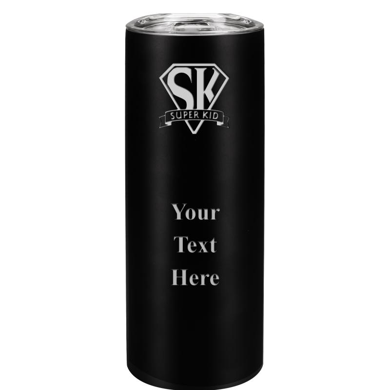 SLIM TUMBLER 20OZ BLACK