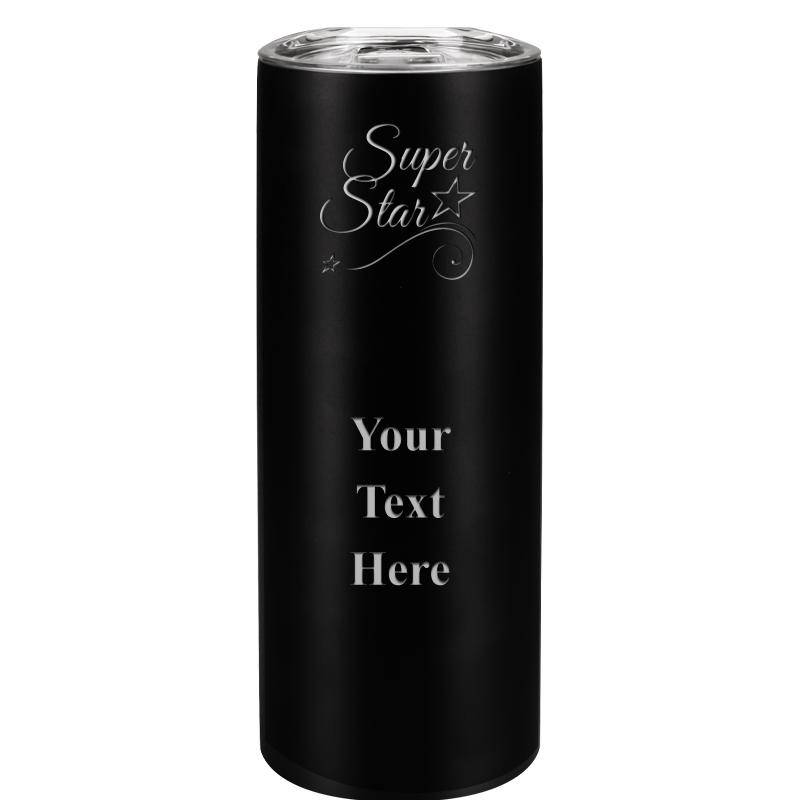 SLIM TUMBLER 20OZ BLACK