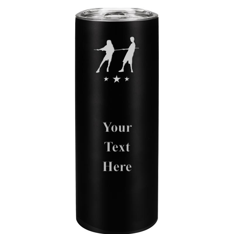SLIM TUMBLER 20OZ BLACK