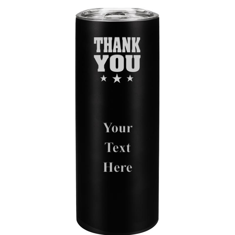 SLIM TUMBLER 20OZ BLACK