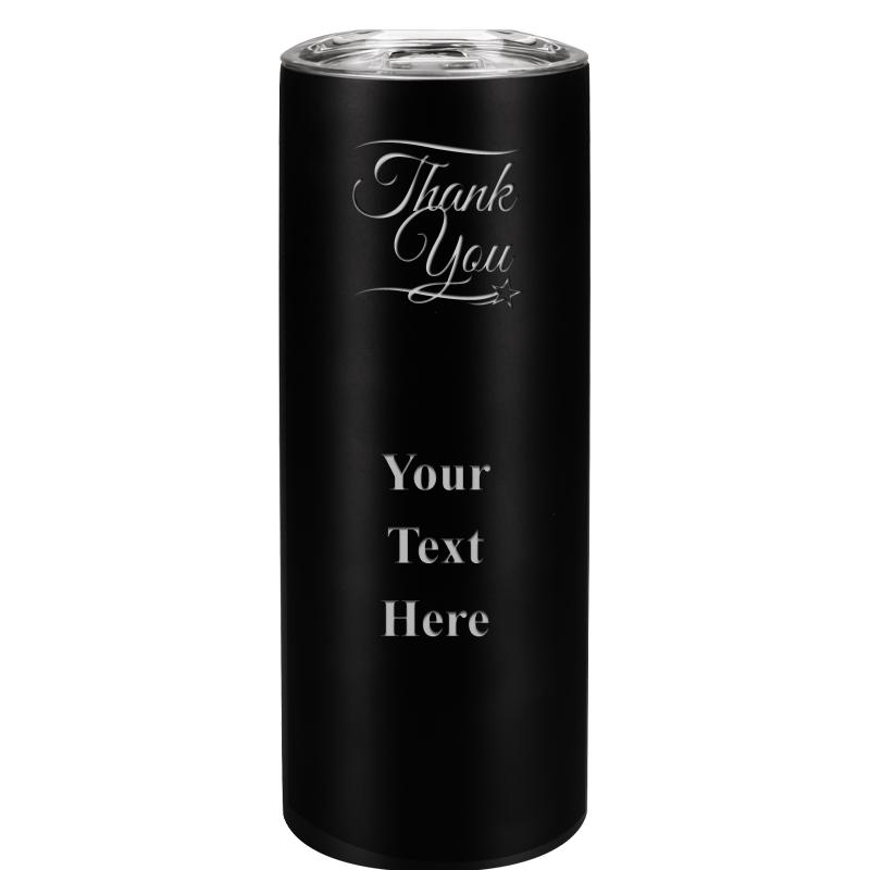SLIM TUMBLER 20OZ BLACK