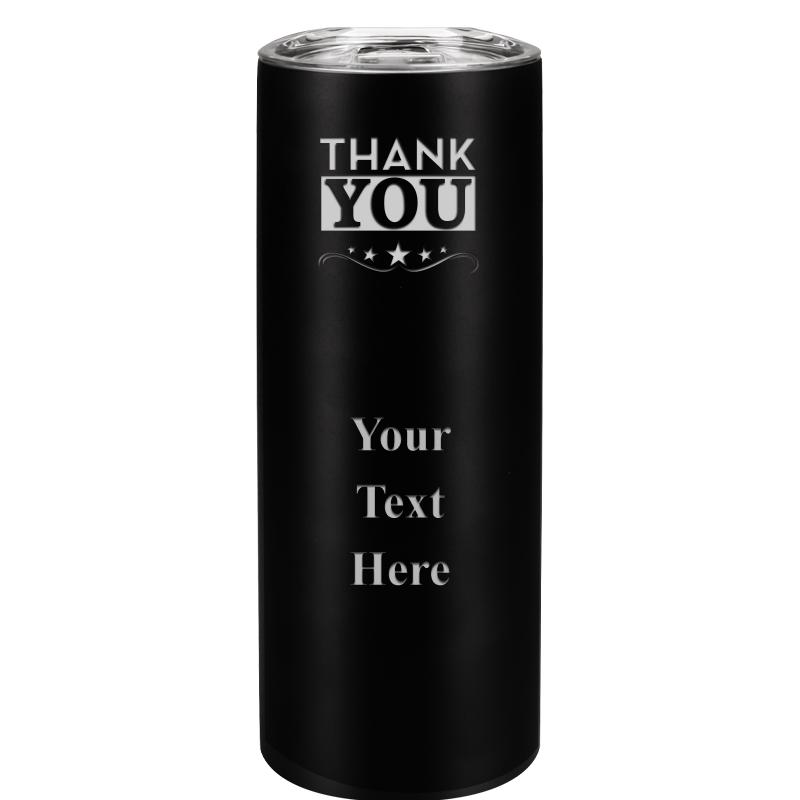 SLIM TUMBLER 20OZ BLACK