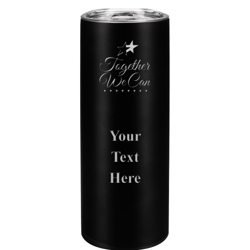 SLIM TUMBLER 20OZ BLACK