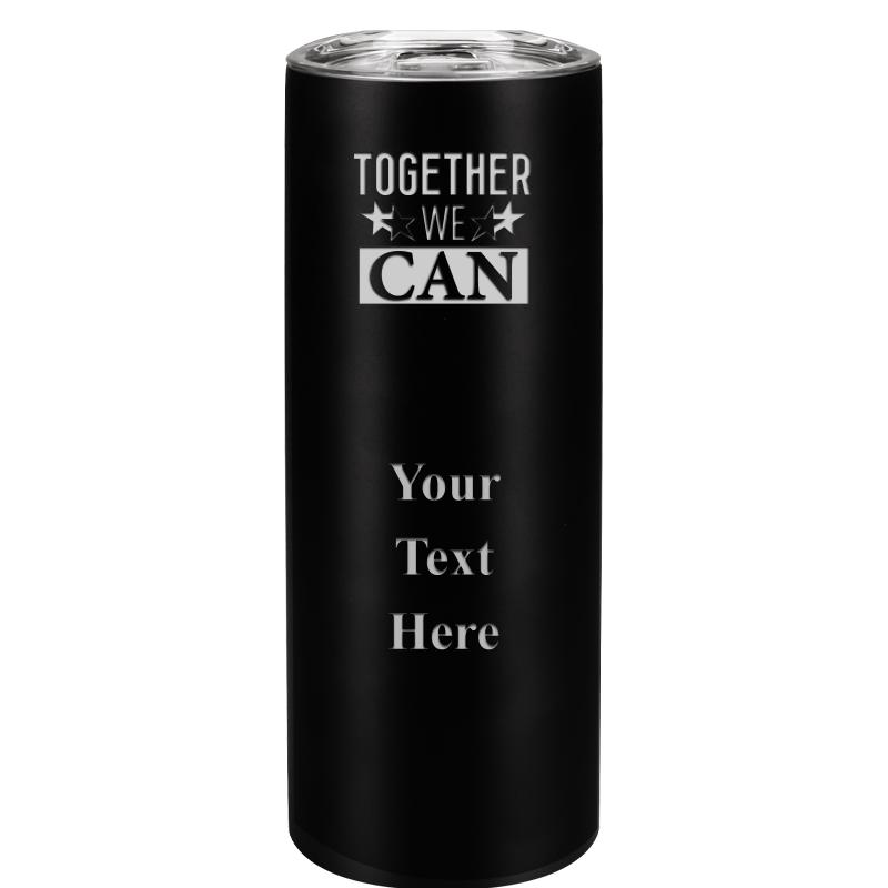 SLIM TUMBLER 20OZ BLACK