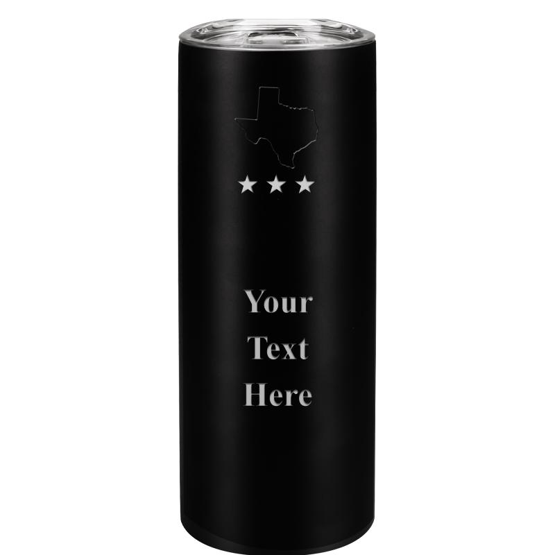 SLIM TUMBLER 20OZ BLACK
