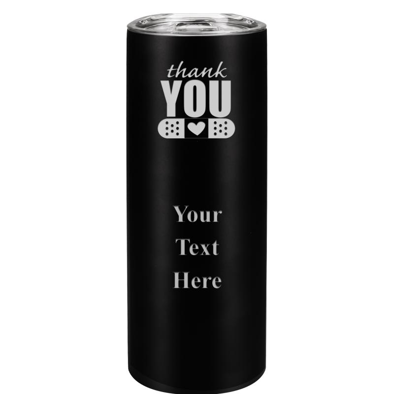 SLIM TUMBLER 20OZ BLACK